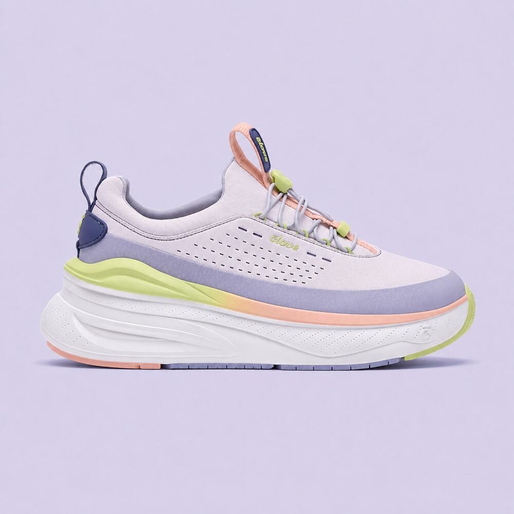 Clove Unisex Forte 2 Lilac Peach Melon Nursing Sneakers Size W 11.5 M 10